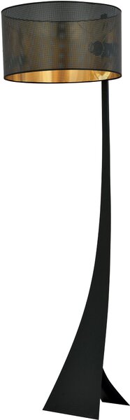 Emibig Estrella stojací lampa 1x15 W černá-zlatá 1156/LP1