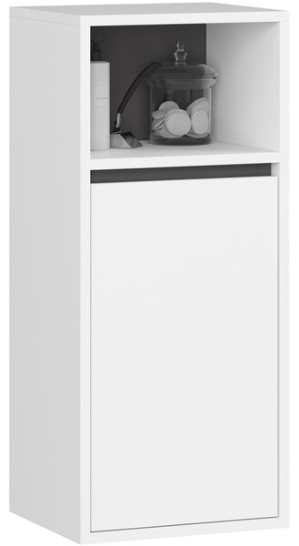 Ak furniture Závěsná koupelnová skříňka VAMI 35 cm bílá/šedý grafit