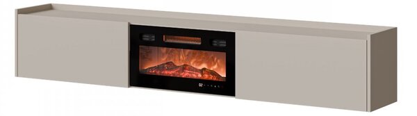 TV skříňka s krbem Sitrepo, Barva: kašmír 5903211538018