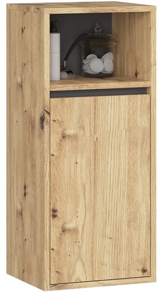 Ak furniture Závěsná koupelnová skříňka VAMI 35 cm dub artisan/šedý grafit