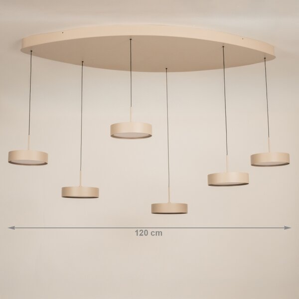 Závěsné LED svítidlo Bonn Taupe 180 (LMD)