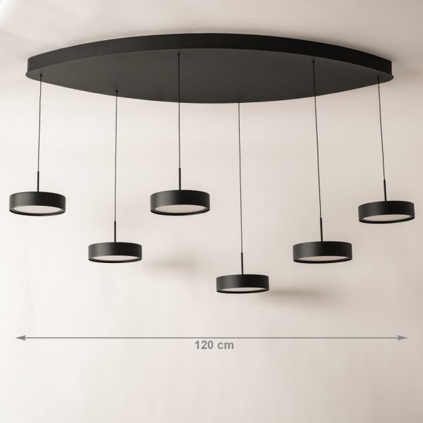 Závěsné LED svítidlo Bonn Black 180 (LMD)