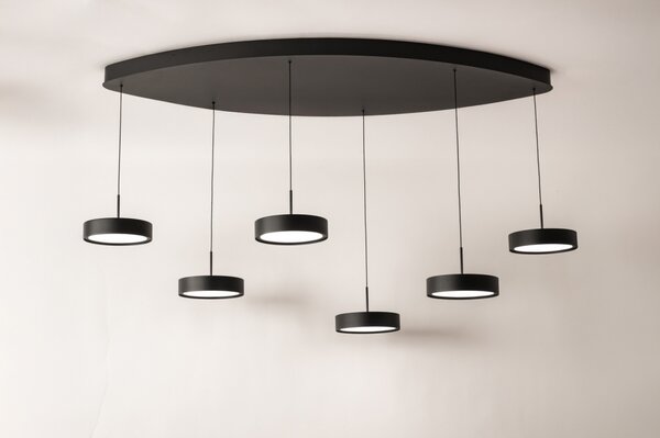Závěsné LED svítidlo Bonn Black 180 (LMD)