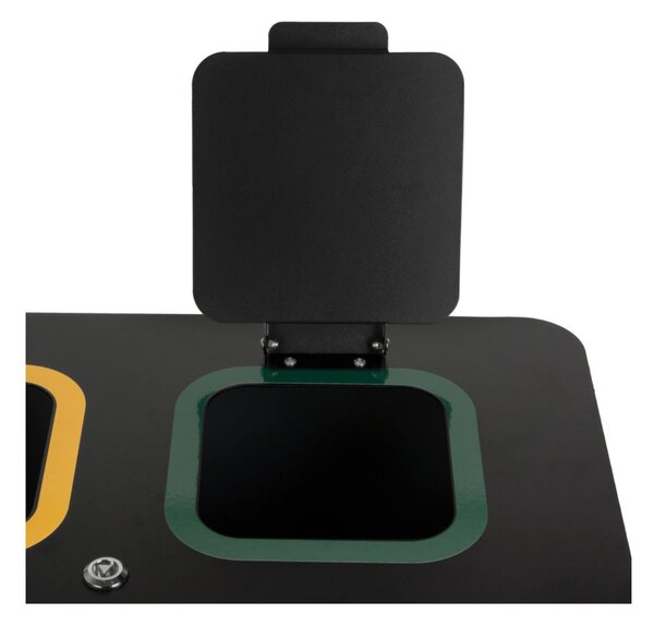Alda Víko pro koš EKO WALL Station a EKO STAR Station, lakovaná ocel, černá