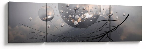 Obraz abstraktních koulí (170x50 cm)