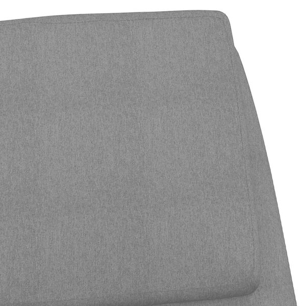 Relaxační křeslo světle šedé textil 341312