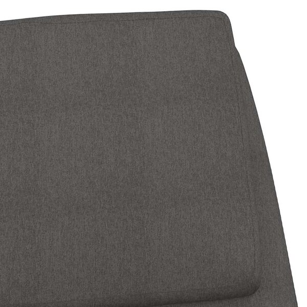 Relaxační židle tmavě šedá textil 341313