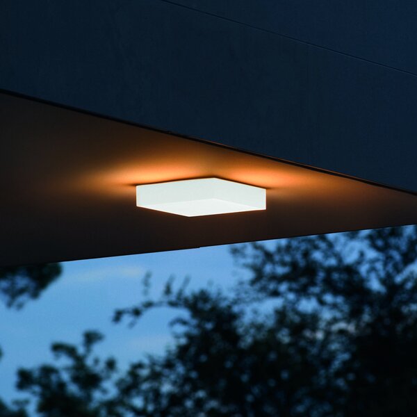 Ideal Lux Venkovní stropní LED svítidlo SNOW, 18W, 25x25 cm, CRI90, IP65