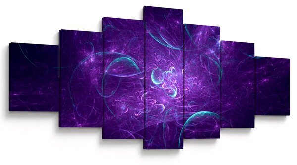 Obraz moderní modré abstrakce (210x100 cm)