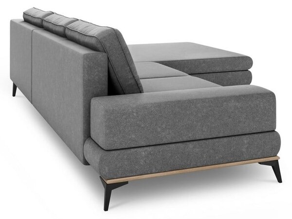Šedá rozkládací rohová pohovka Windsor & Co Sofas Planet, pravý roh