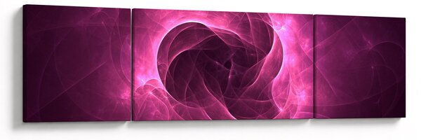 Obraz moderní růžové abstrakce (170x50 cm)
