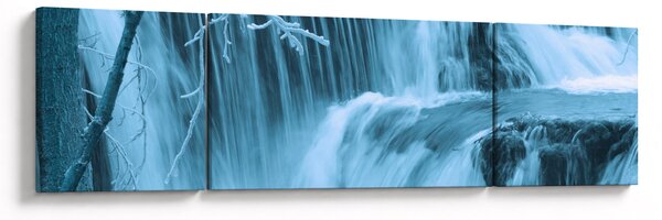 Obraz - ledové vodopády (170x50 cm)