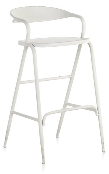 Bílá kovová stolička Geese Industrial Style
