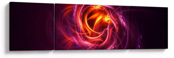 Obraz svítící moderní abstrakce (170x50 cm)