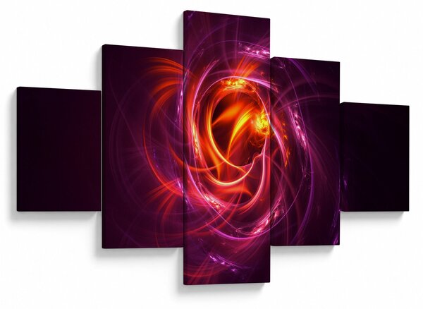 Obraz svítící moderní abstrakce (125x70 cm)