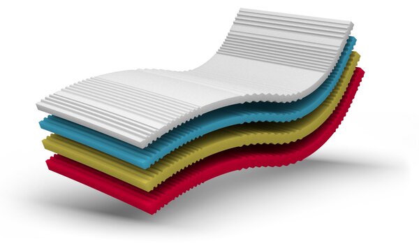 BEDTON AMBIENT MEMORY KOMBI 70x200x22cm, Potah AGNOTEX