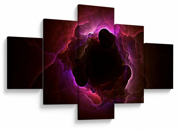 Obraz - abstrakce mraku (125x70 cm)