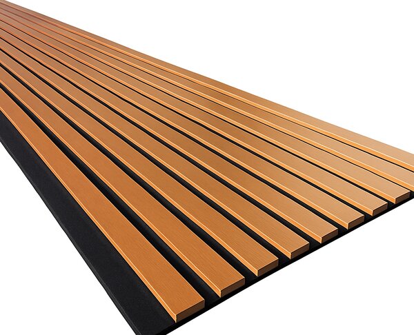 3D Dřevěné lamely na zeď na filci 255x46cm - Dub SLUNEČNÍ