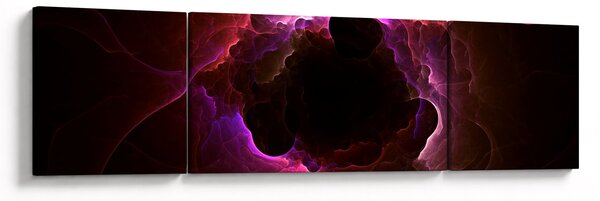 Obraz - abstrakce mraku (170x50 cm)
