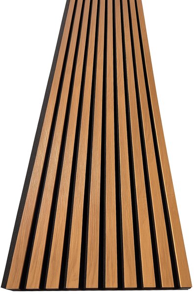 3D Dřevěné lamely na zeď na filci 255x46cm - Dub SLUNEČNÍ