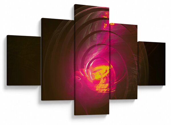 Obraz - abstrakce spirály (125x70 cm)