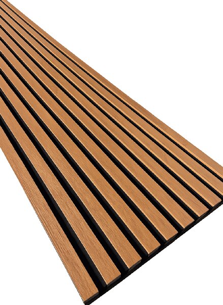 3D Dřevěné lamely na zeď na filci 255x46cm - Dub SLUNEČNÍ