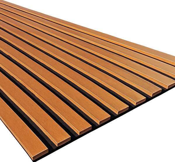 3D Dřevěné lamely na zeď na filci 255x46cm - Dub SLUNEČNÍ
