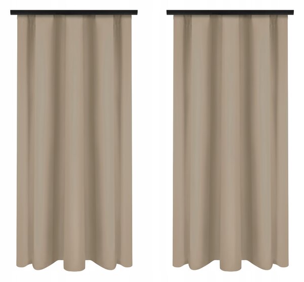 Hotový závěs Voppi béžová polyester 140x240 cm polozatemňovací 2 ks