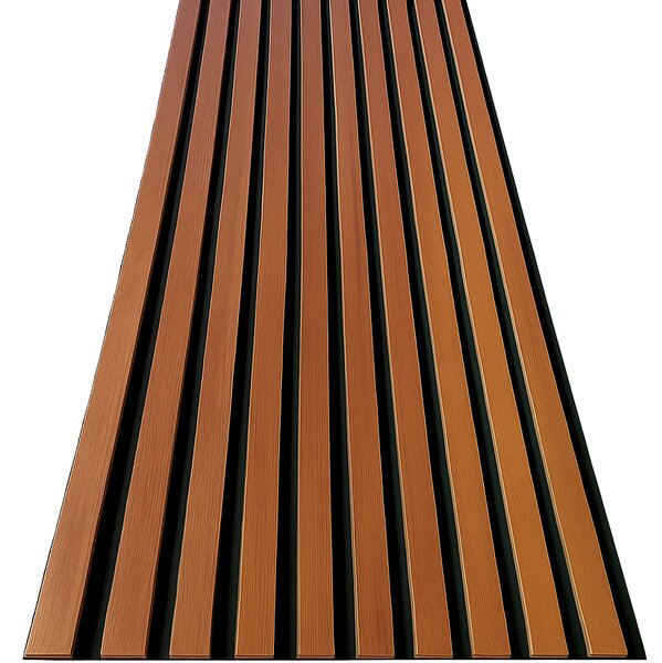 3D Dřevěné lamely na zeď na filci 255x46cm - Ořech TOSKÁNSKÝ