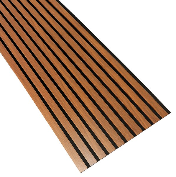 3D Dřevěné lamely na zeď na filci 255x46cm - Ořech TOSKÁNSKÝ