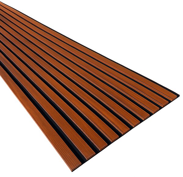 3D Dřevěné lamely na zeď na filci 255x46cm - Ořech TOSKÁNSKÝ