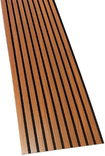 3D Dřevěné lamely na zeď na filci 255x46cm - Ořech TOSKÁNSKÝ