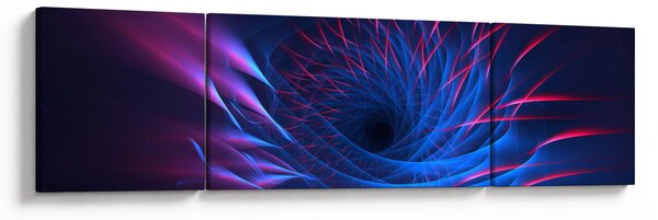 Obraz - abstrakce květu (170x50 cm)