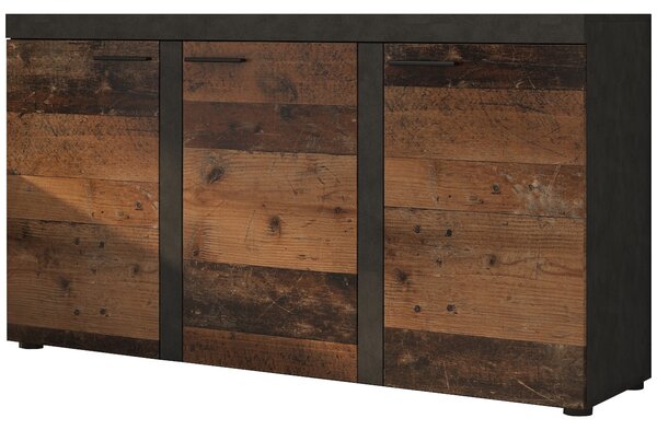 Komoda DKmebshop ASTRA 149 x 40,3 x 82 cm dub stárnutý matný
