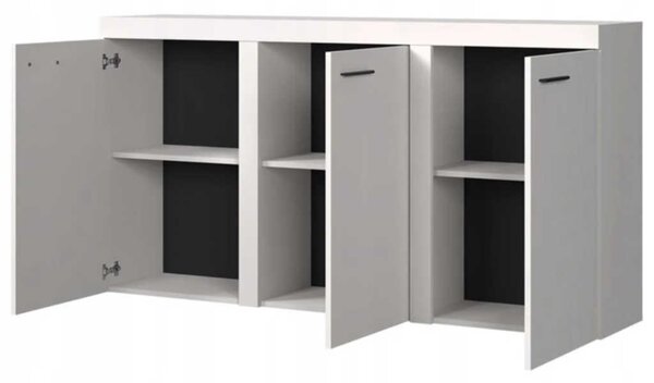 Komoda DKmebshop ASTRA 149 x 40,3 x 82 cm dub stárnutý matný