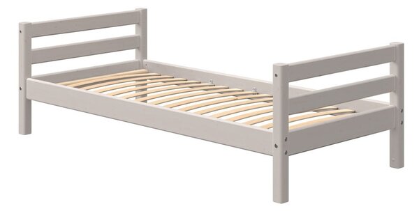 Šedá dětská postel z borovicového dřeva Flexa Classic, 90 x 200 cm