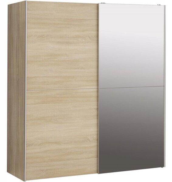 Skříň skříň se zrcadlem 170 cm Kaikais KAIS82241 dub sonoma