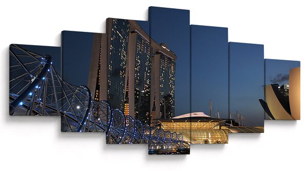 Obraz moderní metropole (210x100 cm)
