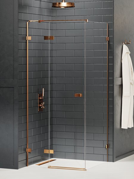 New Trendy Avexa Copper Brushed sprchový kout obdélníkový 80x70 cm EXK3545