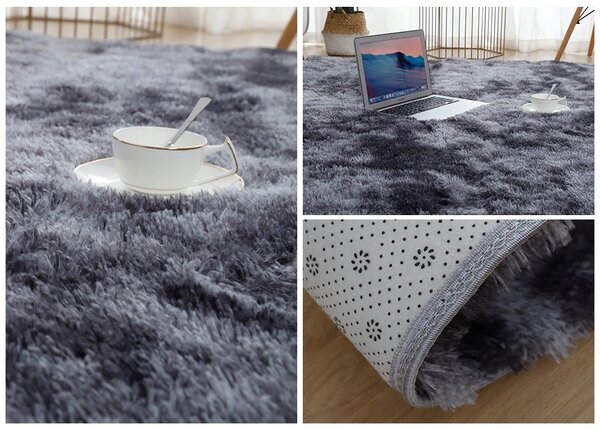 Koberec Timetrade šedý shaggy 120x170 cm polyester