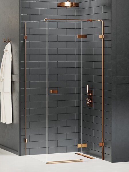 New Trendy Avexa Copper Brushed sprchový kout obdélníkový 80x70 cm EXK3575