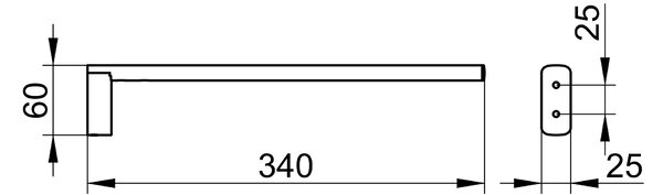 Keuco Edition 400 věšák na ručník chrom 11522010000