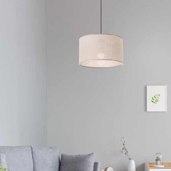 Brilagi - LED Lustr na lanku ANTHONY 1xE27/60W/230V dub ořech/béžová