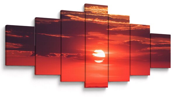 Obraz barevného slunce (210x100 cm)