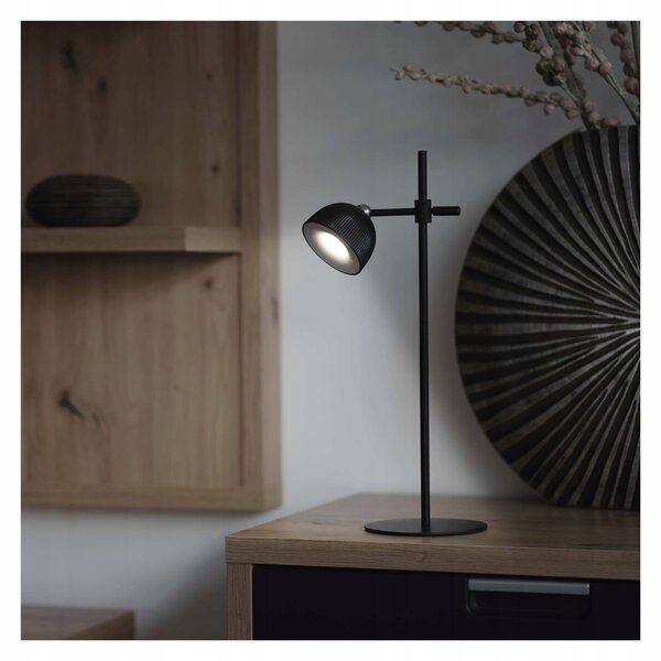 LED stolní lampa SOPHIE, dobíjecí, černá