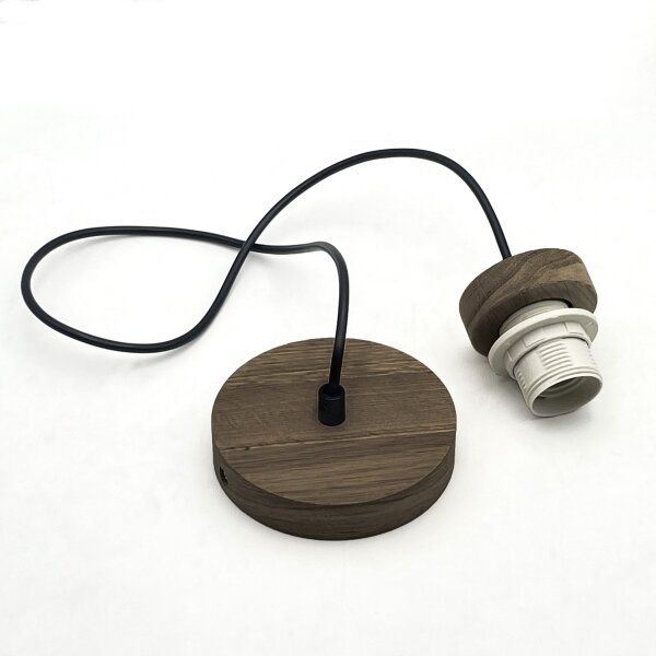 Brilagi - LED Lustr na lanku ANTHONY 1xE27/60W/230V dub ořech/černá