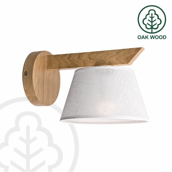 Brilagi - LED Nástěnné svítidlo ANTHONY 1xE14/40W/230V dub/bílá