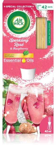 Air Wick Essential Oils Sparkling Rosé & Rasberry aroma difuzér s náplní 25 ml