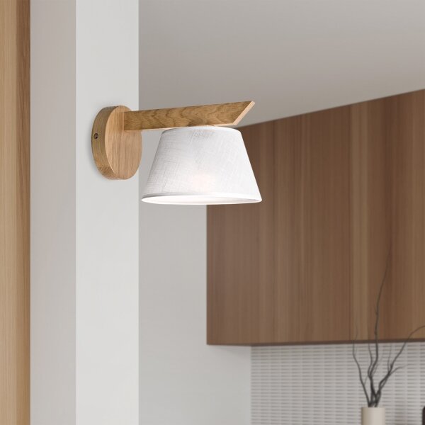 Brilagi - LED Nástěnné svítidlo ANTHONY 1xE14/40W/230V dub/bílá