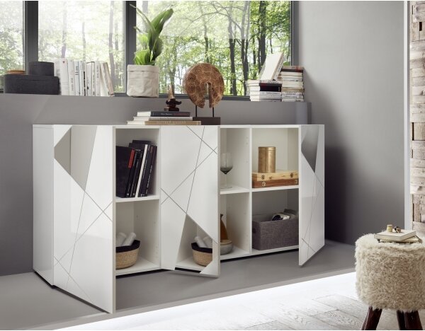 Komoda TAVRI 181x84x42 cm bílá